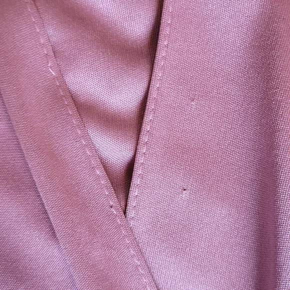 VINTAGE Lavender Wrap Dress with Pleated Skirt | Size 10 - Picture 12 of 12